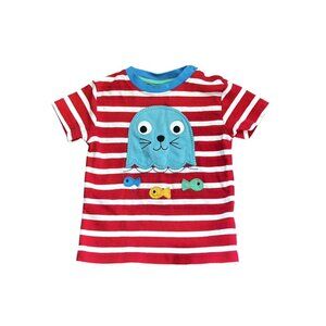 Frugi Seal Appliqué Short Sleeve Tee 12-18 months